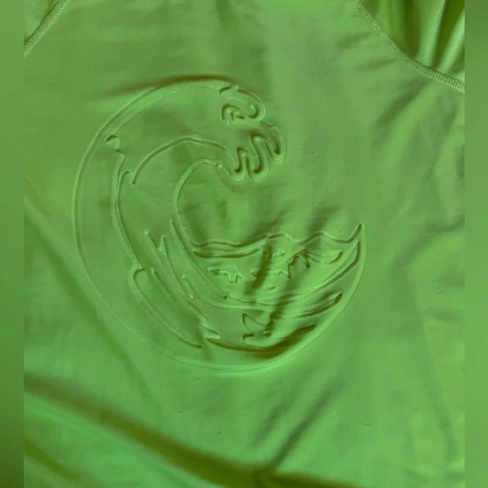 Reef Legends Boys XL 16 Rash Guard Lime Green Wave Sun Shirt UPF 50+ Performance - Picture 5 of 11